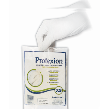 Guantes De Latex Protexion Para Examen Talla XS x 1 und  