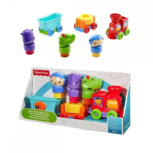 Fisher Price Silly Safari Tren Animales Divertidos Fisher Price Caja Abierta x 1 El Silly Safari Tren Animales Divertidos Fisher-Price� es un juguete interactivo diseñado para estimular la motricidad y el juego de exploración en los bebés. Con adorables figuras de animales, vagone