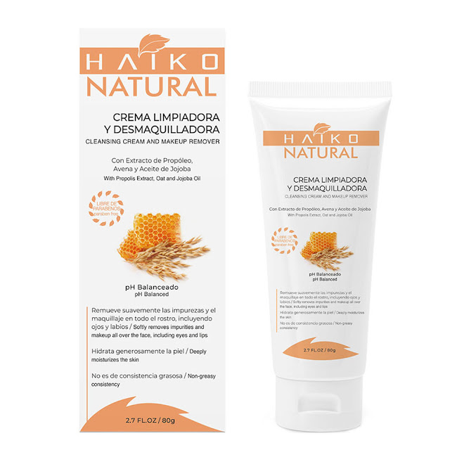 Crema HAIKO NATURAL Limpiadora y Desmaquillante Caja x 80 gr  