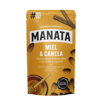 Almendras Horneadas Manata Miel Canela X 30 gr  