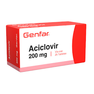Aciclovir Genfar 200 mg Caja x 25 Tabletas  