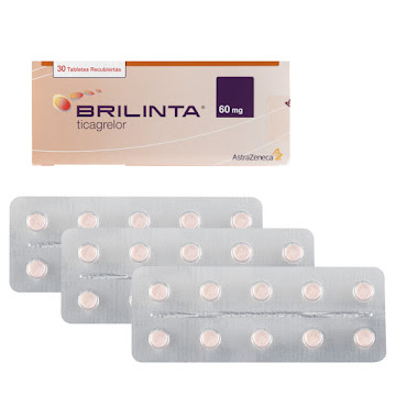 Brilinta Ticagrelor 60 mg AstraZeneca Caja x 30 Tabletas  