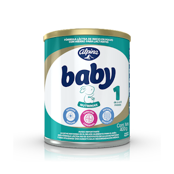 Formula Infantil Alpina   Baby Nutrimax Etapa 1 x 400 gr  