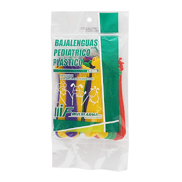 Baja Lenguas Plástico Pediátrico Bolsa X20und  