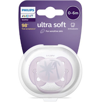 Chupo Entretención Avent Ultra Soft 0-6m Palmeras x 1 und  