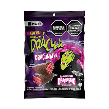 Galleta Drácula Waffer   Recubierta Con Chocolate De Leche x 7 gr 