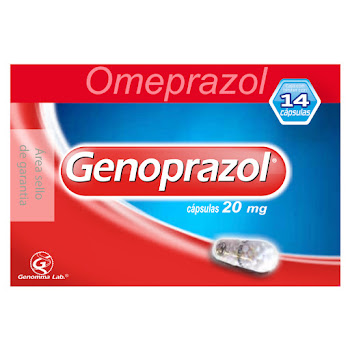Genoprazol Omeprazol 20 mg Genomma Caja x 14 Cápsulas  