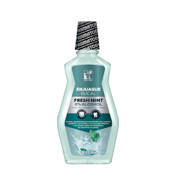 Enjuague Bucal Farmatodo   Fresh Mint 0% Alcohol  x 500 ml  