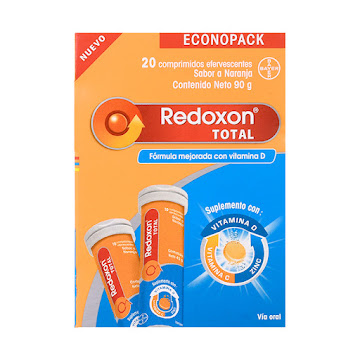 Redoxon Total Ácido Ascórbico 100 mg Bayer x 20 Comprimidos  