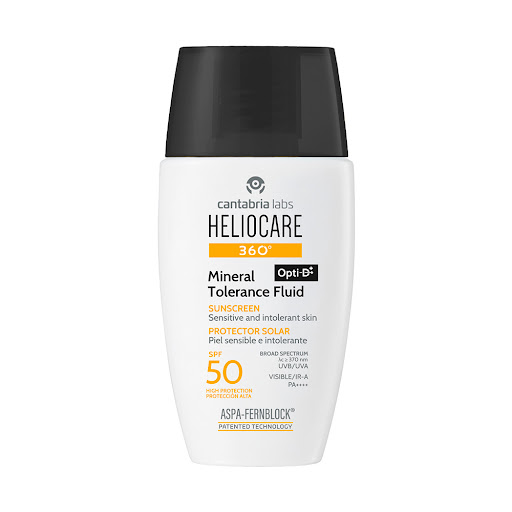 Protector Solar Heliocare 360 Mineral Tolerance Fluid Spf50 Frasco x 50 ml