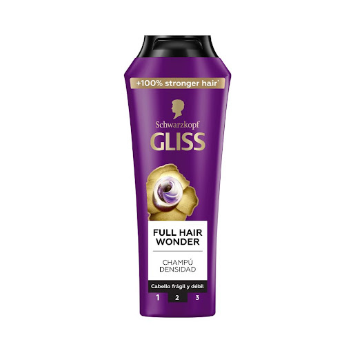 Shampoo Schwarzkopf Gliss Full Hair Wonder Botella  x 400 ml