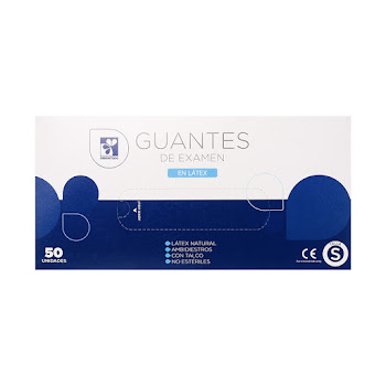 Guantes de Latex de   Examen Farmatodo S Caja x 50 und  