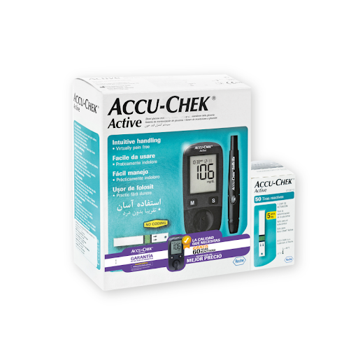 Glucometro Accu-Chek Active Kit + Tiras Active Accu-Chek x 60 und