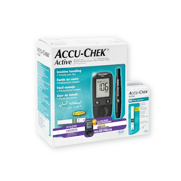 Glucometro Accu-Chek Active Kit + Tiras Active Accu-Chek x 60 und  
