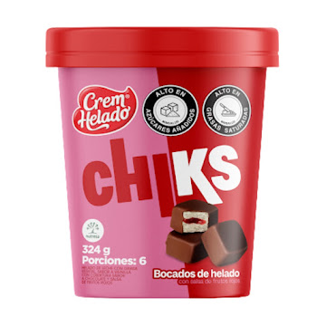Helado Chiks Vainilla Vaso x 324 gr  
