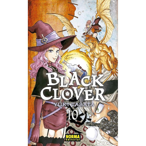 Black Clover No. 10 Editorial Norma Libro x 1.0 BLACK CLOVER 10   Autores:Yuuki Tabata  Colecciones:CÓMIC MANGA  Editoriales:NORMA Editorial  Series:BLACK CLOVER   ¿ENCONTRARÁ HASTA LA MANERA DE LIBRARSE DE LA MALDICIÓN DE VETTO?  Asta, que sigue r