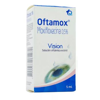 Oftamox Moxifloxacina 0.5% Frasco x 5 ml