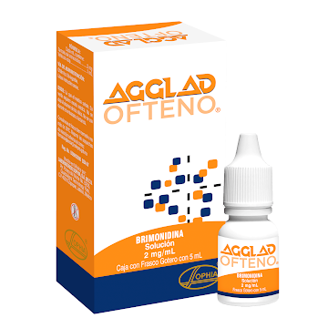 Agglad Ofteno Brimonidina 2 mg Sophia Frasco x 5 ml  