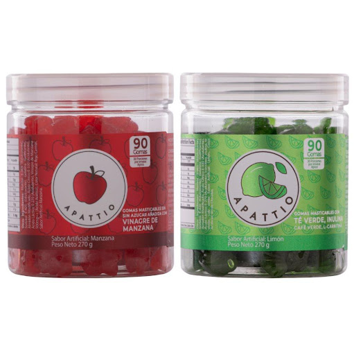 DUO Vinagre Manzana + Super D Apattio Tarro x 180 gomas Descubre nuestras dos opciones de gomitas funcionales, creadas para apoyar tu bienestar diario de forma práctica, deliciosa y fácil de incorporar a tu rutina.

🍎 Gomitas de Vinagre de Manzana
Ideales 
