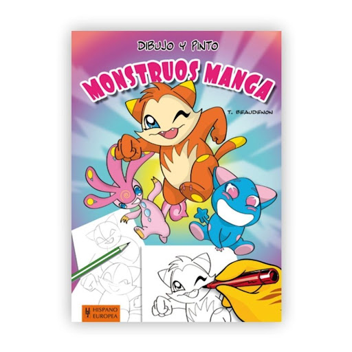 Dibujo Y Pinto Monstruos Manga Hispano Europea Libro x 1.0 Dibujo y pinto monstruos Manga   Un método sencillo y rápido para dibujar y pintar en pocas etapas, desde el esbozo a lápiz hasta el coloreado, pequeños seres Manga  Los monstruos Manga son unas peque