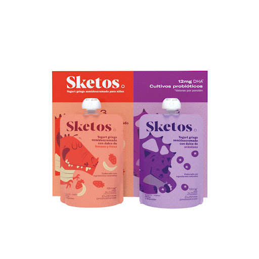Yogurt Griego Sketos Kids Surtidos Bolsa x 6 und