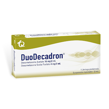 **Duo-Decadron 16+4mg/2Ml Amp. Caja x1Amp. TQ Dexametasona Acetato        