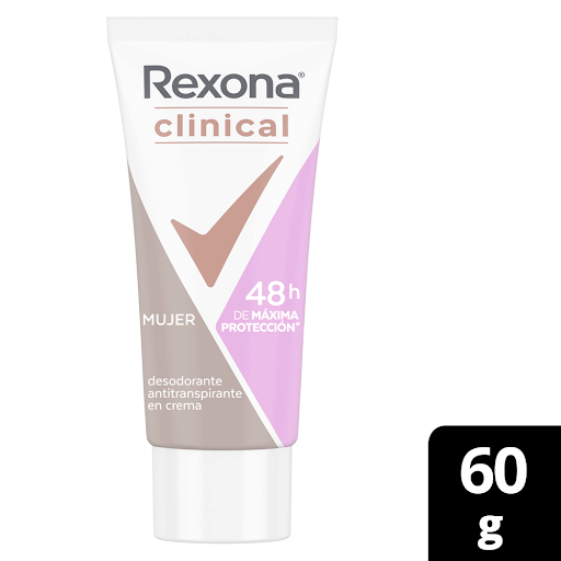 Desodorante Mujer Rexona Clinical 48h Crema Tubo x 60 gr