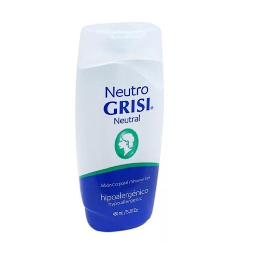 Jabón Liquido Corporal Hipoalergénico Neutro 450ml - Grisi Grisi Frasco x 1 El Shower Gel Hipoalergénico Neutro de Grisi es ideal para el cuidado de la piel de toda la familia, recomendada por dermatólogos para piel sensible.
Su formula hipoalergénica, con pH cercano a la pie