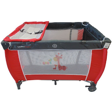 Solo Online Corral Happy Baby  Cuna   Dos Niveles Conde Lujo Rojo X 1 Unidad 