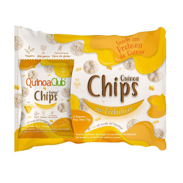 Chips Quinoa Club con   Proteína Sabor Queso Paquete x 6 und  