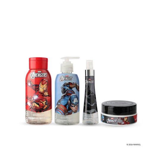  Kit Capilar Avengers Disney Fragancia Mision Secreta CMS Cosmos Edición exclusiva Avengers x 4 
