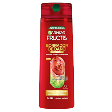 Shampoo Fructis Borrador De Daño Post Química x 350 ml  