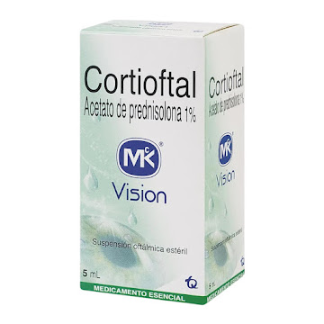 Cortioftal Acetato de Prednisolona 1% MK Suspensión Oftálmica Frasco x 5 ml  