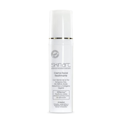 CREMA ANA MARIA FACIAL REAFIRMANTE SKIN ART ENVASE X 50 ML ANA MARIA  x 1 UND Elaborada con tecnología SKINectura, que contiene Néctar de la Flor Kangaroo Paw, exclusivo extracto botánico de antiedad que ayuda a restaurar la piel, promoviendo el equilibrio perfecto entre elast