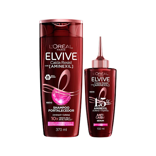 Combo Elvive Anti Caída Shampoo x 370 ml + Serum x 102 ml