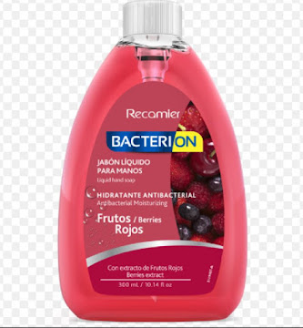 Jabón Antibacterial Recamier Bacterion Frutos Rojos x 300 ml undefined