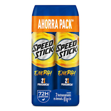 Desodorante hombre Speed Stick Energry aerosol Frasco 2x91 gr  