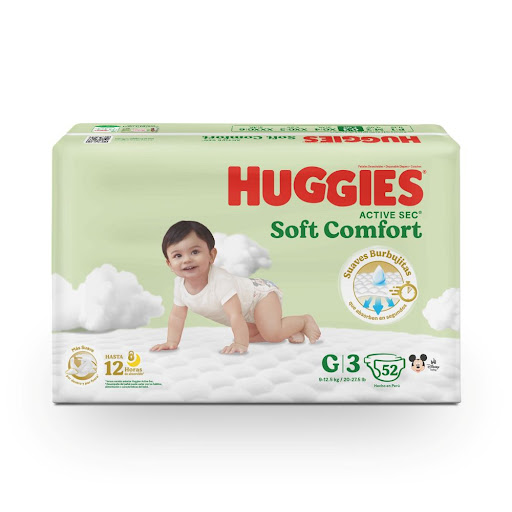 Pañales Huggies Active Sec Etapa G3 x 52 und