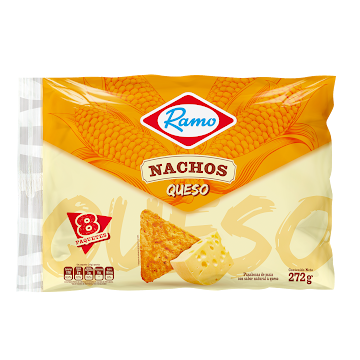 Nachos Ramo Sabor a   Queso Multipack x8und  
