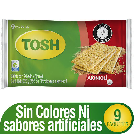 Galleta Tosh Ajonjolí   Fit Paquete x 27 gr