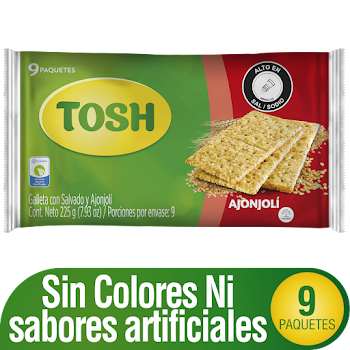 Galleta Tosh Ajonjolí   Fit Paquete x 27 gr  