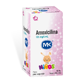 Amoxicilina MK 125mg/5ml Frasco x 45 ml  