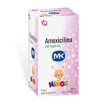 Amoxicilina MK 125mg/5ml Frasco x 45 ml  