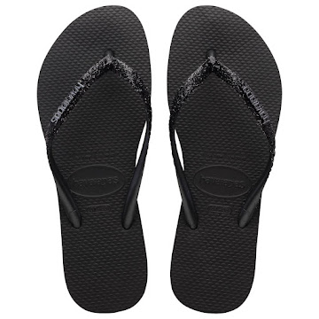 Sandalias Havaianas Slim   Glitter Negro T35-36 x 1 par 