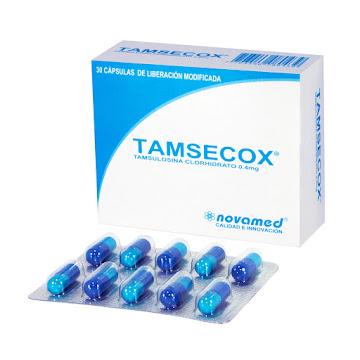 Tamsecox Tamsulosina Clorhidrato 0.4 mg Novamed Caja x 30 Cápsulas  