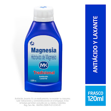 Leche Magnesia Hidróxido de Magnesio MK Frasco x 120 ml  