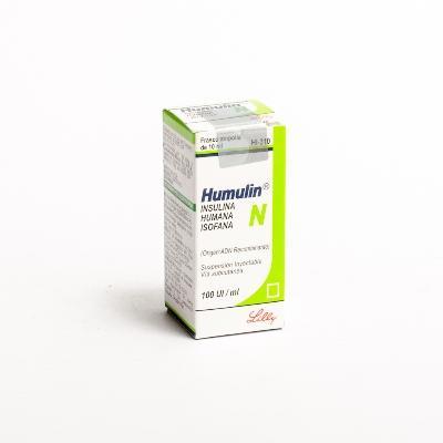 Humulin N Insulina Humana 100ui Lilly Frasco x 10 ml
