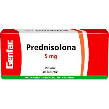 Prednisolona Genfar 5mg Caja x 30 Tabletas  