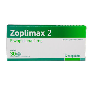 Zoplimax Eszopiclona 2mg Megalabs Caja x 30 Tabletas  