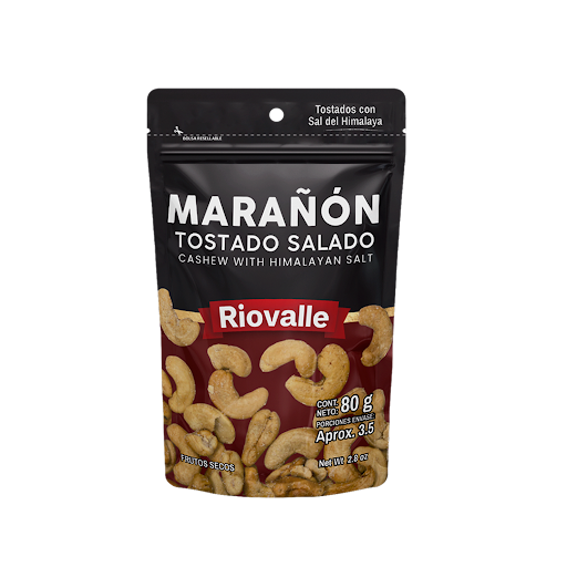 Frutos Secos Tostado Salado Riovalle Megamarket Bolsas Doypack x 1 Frutos Secos Tostado Salado RIOVALLE X 80 Gr, mezcla crocante de nueces seleccionadas con toque salado. Snack práctico y listo para consumir en cualquier momento. Ideal para compartir o llevar. RIOVAL